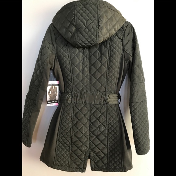 NEW Sebby Collection Quilted Teench Coat Jacket - Picture 3 of 8